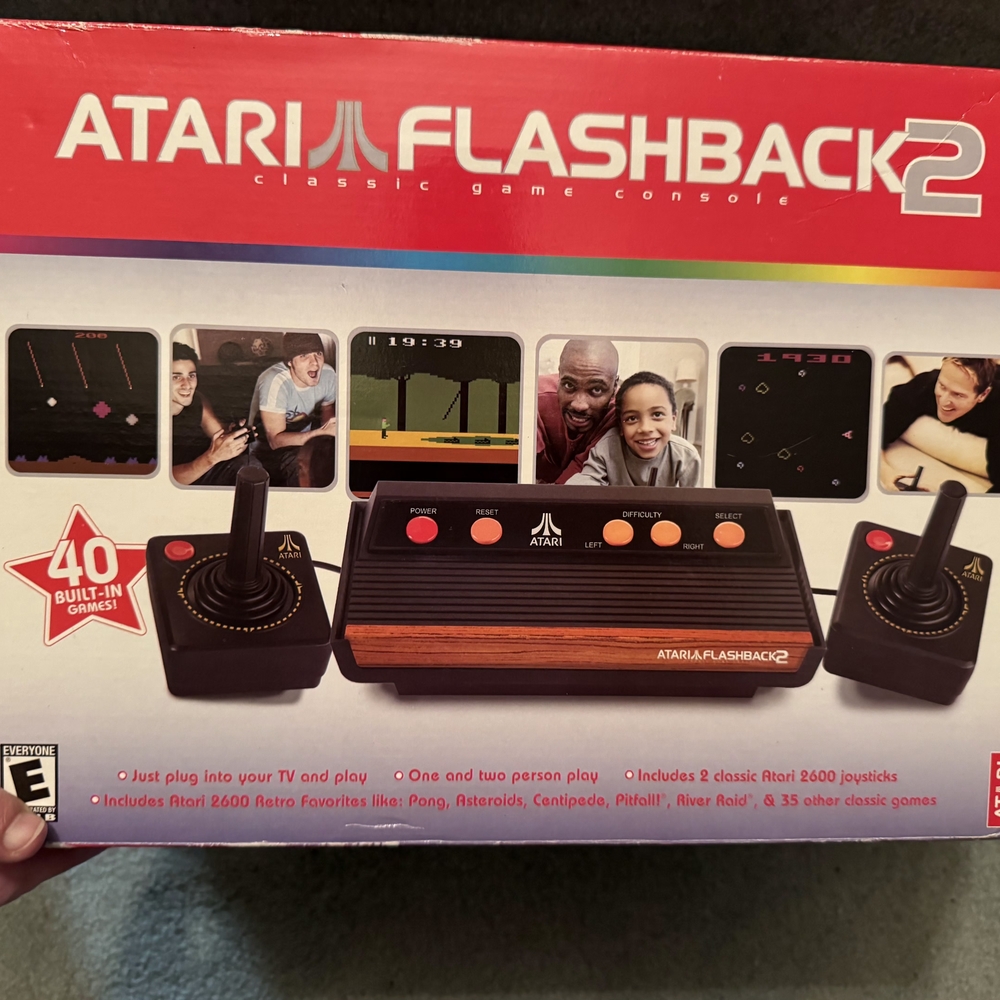 Atari Flashback 2 Classic Game Console - Black and Brown